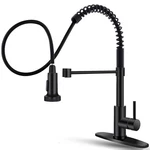 Owofan Black Kitchen Faucet With Pull Down Sprayer Stainless Steel Single Han.... Fixed Price $45.51.