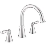 Moen Banbury 86924 Two Handle Deck-mount High Arc Roman Tub Faucet In Chrome. Fixed Price $79.99.