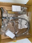 Kingston GS1241AL Heritage Wall-mount Faucet With Pull-down Sprayer, Chrome. Fixed Price $328.99.