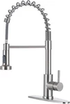 Vccucine Kitchen Faucet With Pull Down Sprayer Brushed Nickel Stainless Steel.... Fixed Price $59.33.
