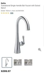 Premium Delta Single Bar Faucets Brand New & Unopened Kitchen/bathroom. Fixed Price $80.00.