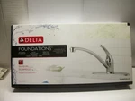 Delta Foundations Single Handle Kitchen Faucet 10900LF Chrome New Box. Fixed Price $28.00.