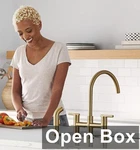 Gerber D424458BB - Plumbing Parma Kitchen Faucet W/ Spray, Brushed Bronze. Fixed Price $450.12.
