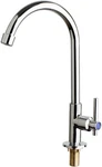 Stainless Steel Kitchen Single Cold Water Faucet,chrome 360 Swivel. Fixed Price $32.95.