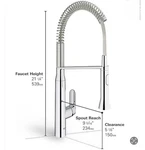 Grohe K7 Semi-pro Dual Spray Kitchen Faucet With Single Handle W/foot Control.. Fixed Price $1400.00.