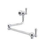 Rohl 107408 Perrin And Rowe Country Wall Mounted Swing Arm Pot Filler With Lever. Fixed Price $1311.00.