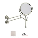 Rohl 105886 U.6918 Perrin And Rowe Wall Mounted Shaving Mirror, Satin Nickel. Fixed Price $657.00.