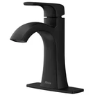 Pfister Bruxie Single Handle Bathroom Faucet Matte Black W/ Drain & Plate. Fixed Price $59.00.