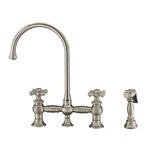 Whitehaus WHKBTCR3-9101-NT Vintage Iii Plus 1.5 Gpm Widespread Nickel. Fixed Price $784.00.