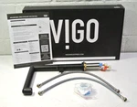 Vigo VG02053MB Jewel Matte Black Pre-rinse Bar Faucet, 1.8 Gpm 11" Single Handle. Fixed Price $200.00.