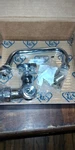 T&s B-0212-PS Wall Mount Faucet W/ 6" Swing Nozzle, 4 Arm Handle, Inlet Elbow Ki. Fixed Price $50.00.