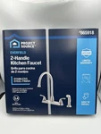 Project Source Everfield 2-HANDLE Kitchen Faucet Stainless Steel W/ Side Sprayer. Fixed Price $74.99.