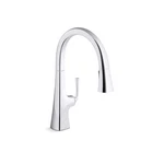 Kohler Graze Pull Down Kitchen Faucet -K-22062-CP- Polished Chrome. Fixed Price $252.95.