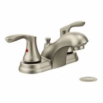Moen Cornerstone CFG40225BN Two Handle Centerset Bathroom Sink Faucet Brushed. Fixed Price $41.99.