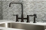 KS8285DKLBS Bridge Kitchen Faucet With Brass Sprayer, Oil Rubbed Bronze. Fixed Price $200.00.