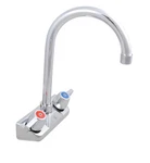 Bk Resources Splash Mount 3.5" No Lead Std. Gooseneck Faucet W/ 4" Center. Fixed Price $57.25.