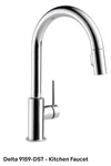 Delta 9159-DST Trinsic Pull-down Kitchen Faucet, Chrome. New. Fixed Price $219.99.