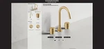 Watermark Designs Sense Widespread Lavatory Faucet, Satin Elite Brass, Brand New. Fixed Price $1949.90.