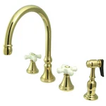 Kingston Brass KS2792PXBS Widespread Kitchen Faucet. Fixed Price $279.98.