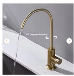Lukvuzo Single Handle Beverage Faucet 360 Rotating Spout For Water Filter Gold. Fixed Price $49.99.