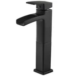 Pfister PLG40DF0B Kenzo Single Control Waterfall Vessel Bathroom Faucet Blac. Fixed Price $457.04.