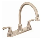 Cornerstone 2-HANDLE High Arc Kitchen Faucet Classic Stainless. Fixed Price $200.81.