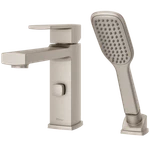 Pfister Deckard 1-HANDLE Roman Tub Faucet/hand Shower In Brushed Nickel RT6-2DAK. Fixed Price $224.95.