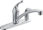 Moen 7434 Chrome Chateau Single Handle Kitchen Faucet With Side Spray. Fixed Price $89.95.