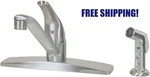 American Brass Rv Faucet With D-spout, Single Lever Handle & Sprayer SL801FN-4. Fixed Price $60.00.