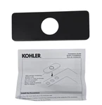 Kohler Parallel 0.833 X 6.375" 2.375" W Brass Escutcheon Matte Black Ob. Fixed Price $42.99.