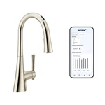 Moen Kurv 9126EVNL Single Hole Pull Down Smart Faucet,polished Nickel *new*. Fixed Price $579.99.