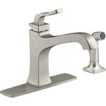Kohler Kitchen Faucet W/ Sidesprayer Stainless Rubicon R26581-VS New Box. Fixed Price $54.95.