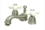 Elements Of Design ES3958PX Double Handle Mini Widespread - Nickel Cross White. Fixed Price $125.00.