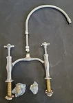 Kwc Kitchen Faucet Bridge Stainless Steel Cross Handles 10.222.023.127. Fixed Price $199.89.