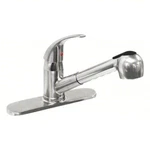 Dominion Faucets 77-2120 Low Arc Pull Out Kitchen Faucet, 8" Mount Manual. Fixed Price $64.95.