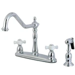 Kingston Brass KB1751PXBS Heritage Centerset Kitchen Faucet. Fixed Price $235.18.
