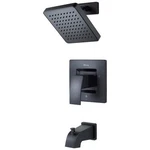 Pfister Kenzo 1-HANDLE Tub Shower Kit Matte Black LG89-8DFB New. Fixed Price $195.00.