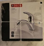 New Delta 583LF-WF C-spout 1 Hole Bathroom Lavatory Faucet Center Set Chrome. Fixed Price $69.99.