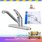 Project Source Chrome 1-HANDLE Low-arc Kitchen Faucet 0756561. Fixed Price $28.97.