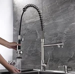 Homary Brushed Nickel Commercial Pull Down Kitchen Faucet HMUS-020001BN K5. Fixed Price $119.00.