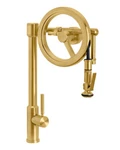 Waterstone 5130-MW-SB Endeavor Wheel Pulldown Faucet Lever Sprayer. Fixed Price $10000.00.