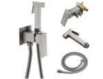 Single-handle Wall Mount Bidet Faucet With Brushed Nickel. Fixed Price $89.99.