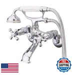 Kingston Brass KS266C Wall Mount Clawfoot Tub Faucet With Hand Shower,. Fixed Price $381.42.