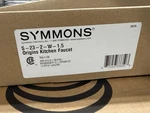 Symmons Single Handle Kitchen Faucet With Spray Polished Chrome. Fixed Price $75.00.