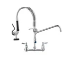 Vevor Commercial Wall Mount Triple Handle Pull Down Sprayer Kitchen Faucet. Fixed Price $120.00.