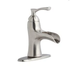Allen + Roth Sumter 2596143 Single-handle Bath Faucet Brushed Nickel Finish Sink. Fixed Price $59.00.