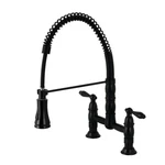 Kingston Brass GS127.AL Heritage 1.8 Gpm Deck Mounted Bridge Pull - Black. Fixed Price $532.97.