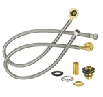 Krowne 21-445L E-z Install Water Line Kit, 30" Stainless Steel Braided Supply.... Fixed Price $124.06.
