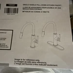 Delta Nicoli Matte Black Pull Down Sprayer Kitchen Faucet W/ 360 Spout Swivel. Fixed Price $198.00.