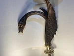 Vtg Phylrich Style Winged Swan Fountain Or Tub Faucet - Heavy Solid Brass Large. Fixed Price $220.60.
